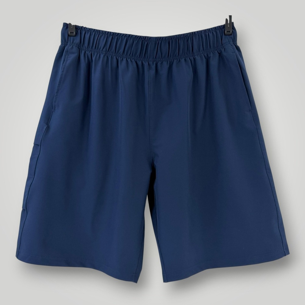 Worth Shorts Mens 3XL Blue Athletic Elastic Waist‎ Drawstring Pockets Stretch